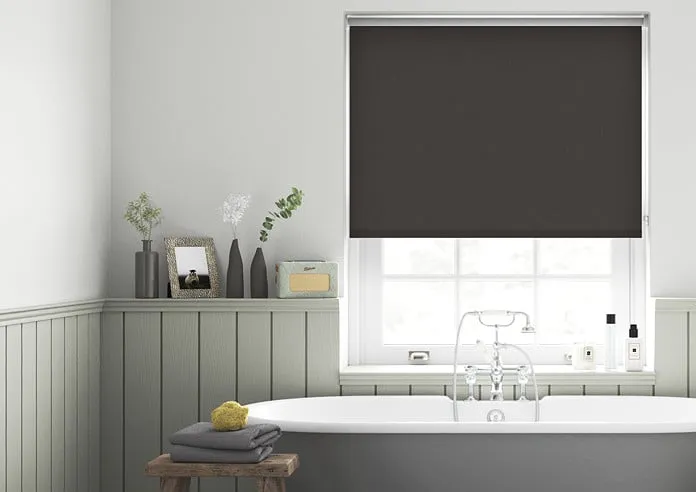 Energy Saving (Blackout) Dark Mahogany - Roller Blind