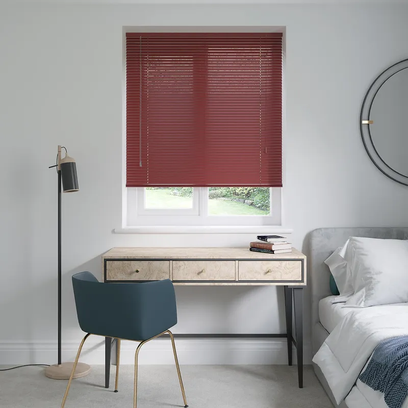 Plum Red Venetian Blinds 25mm