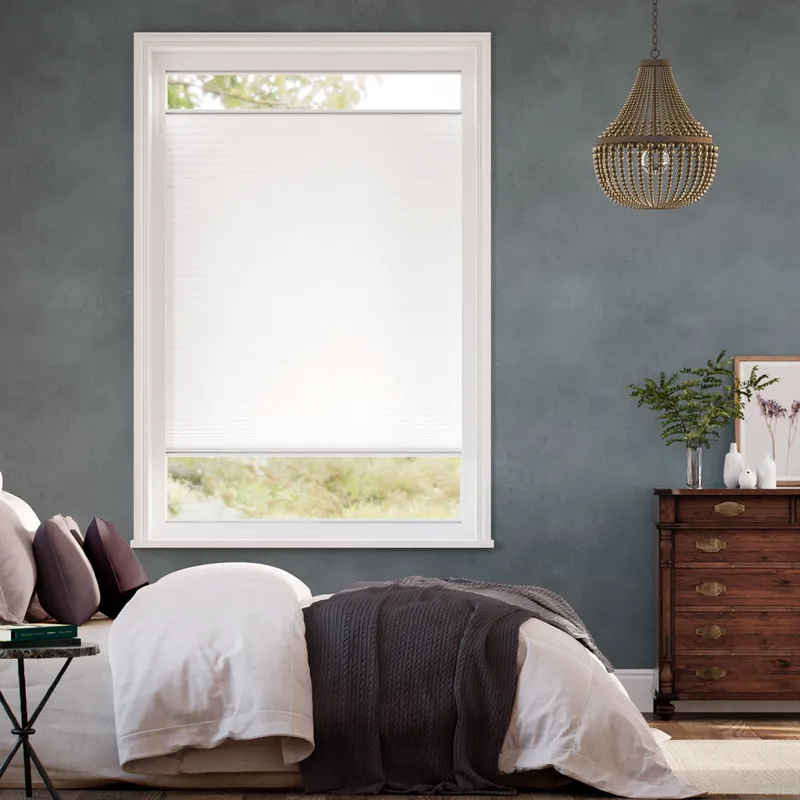 Stick On Duoshade Arctic White Thermal Blind