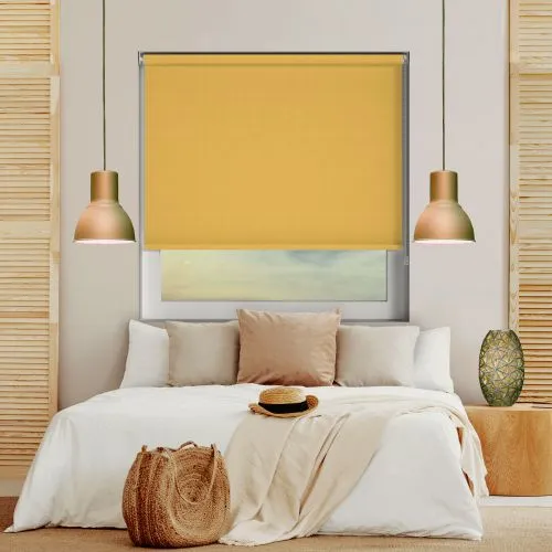 Bedtime Sunshine Yellow Roller Blind