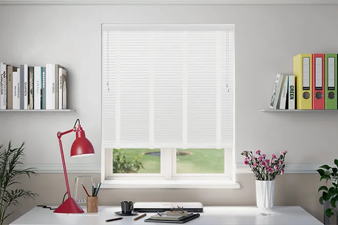 Millennium Classic White - 50mm Aluminium Venetian Blinds With White Tapes