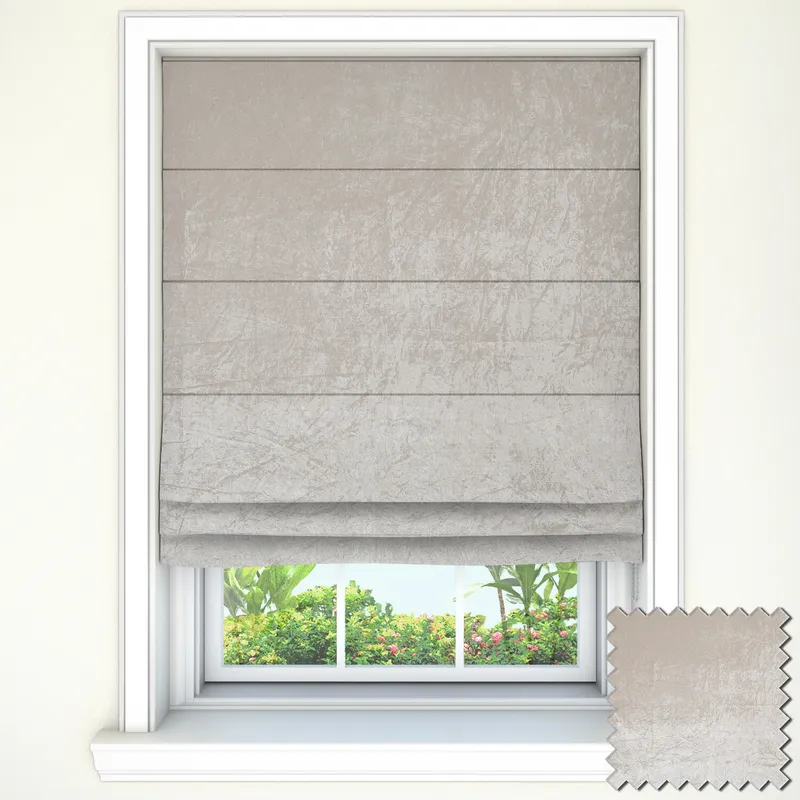 Versailles Champagne Roman Blinds