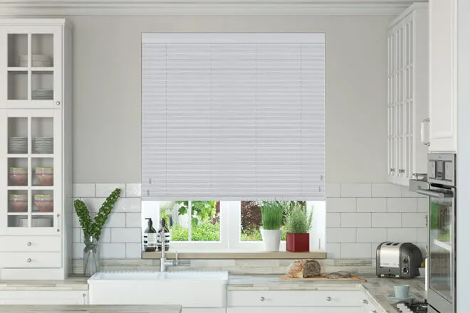 Charisma Grey Driftwood Fine Grain - Faux Wood Blind