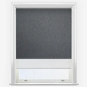 Leniro Blackout Rock Grey & White Double Roller Blind
