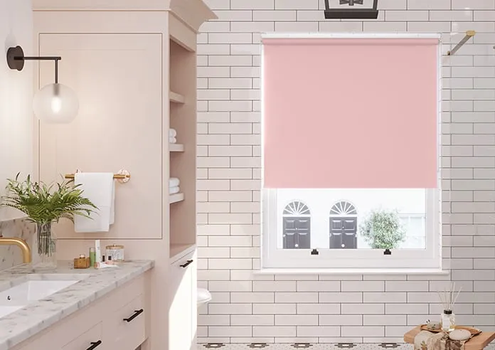 Orion (Blackout) Cameo Pink - Roller Blind