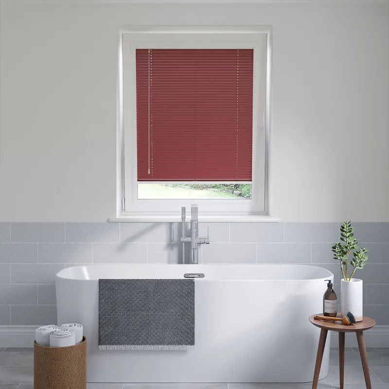Perfect Fit Plum Red Venetian Blinds 25mm