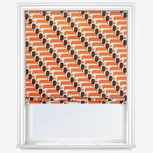 Orla Kiely Dog Show Persimon Roman Blind