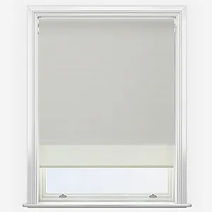 Supreme Blackout Parchment & Cream Double Roller Blind