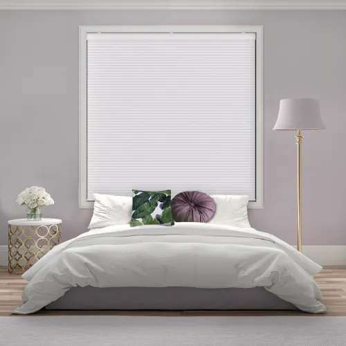Velto White Mist Blackout Cordless Honeycomb Pleated Blind