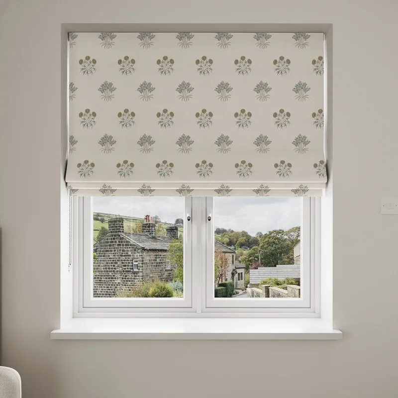 William Morris At Home Lily Flower Embroidery Woad Blinds Uk