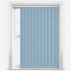 Deluxe Plain Powder Blue Vertical Blind