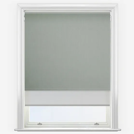 Double Roller Fusion Blackout Cool Grey & Grey Double Roller Blind