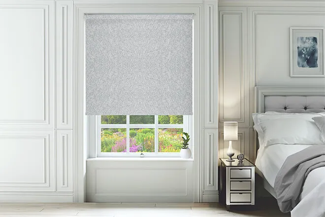 Athena Grey - Textured Blackout Roller Blind