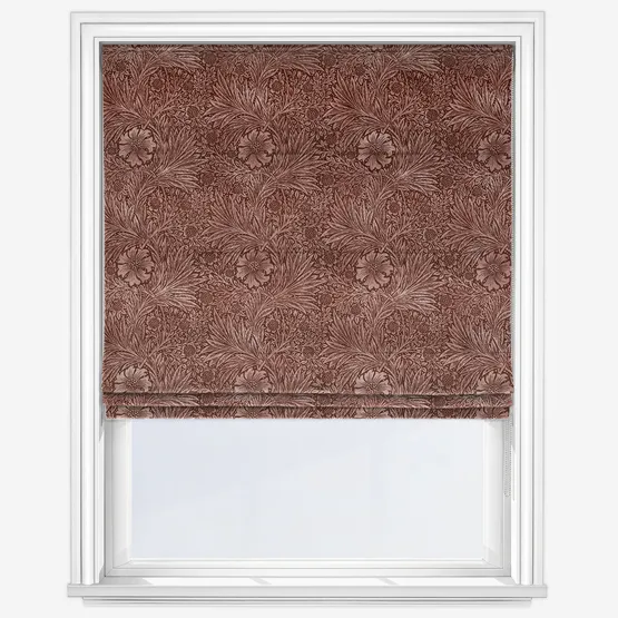William Morris At Home Marigold Velvet Berry Roman Blind