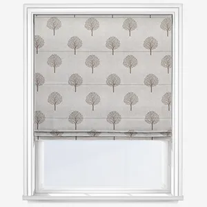 Emily Bond Yew Tree Linen Roman Blind
