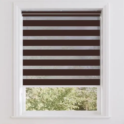 Vision Walnut Day & Night Roller Blinds