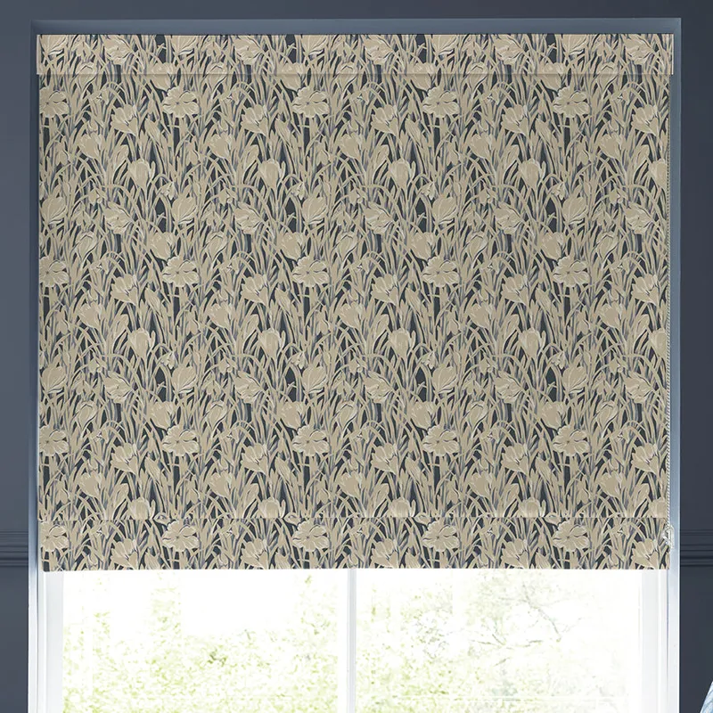 Emily Bond Crocus Made To Measure Roman Blind Indigo