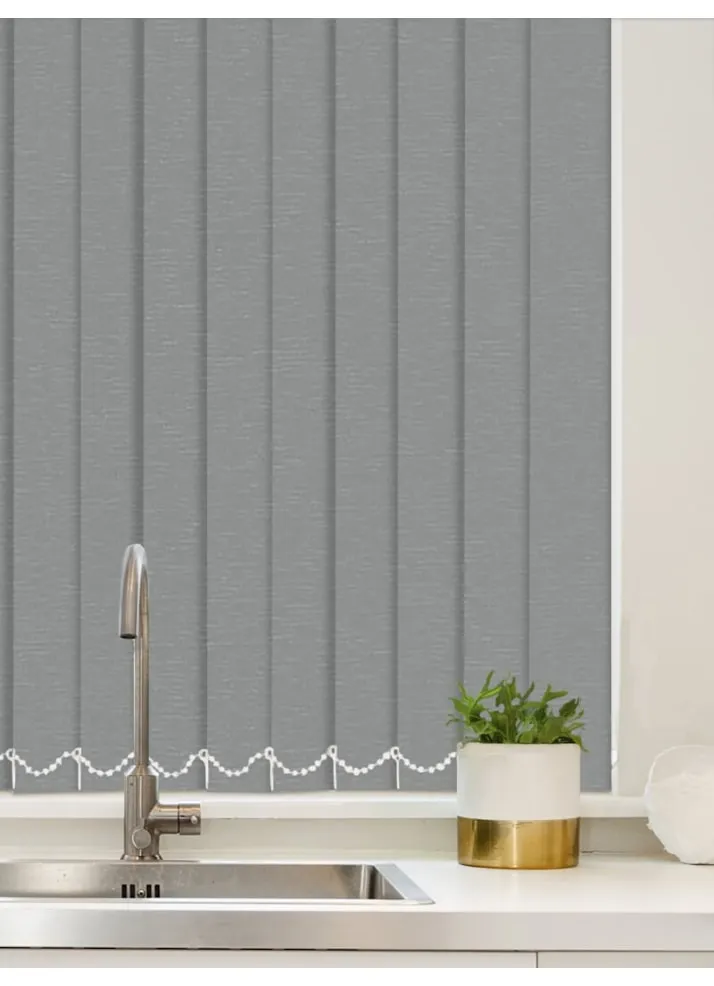 Luxe Steel Wool Waterproof 89mm Vertical Blind