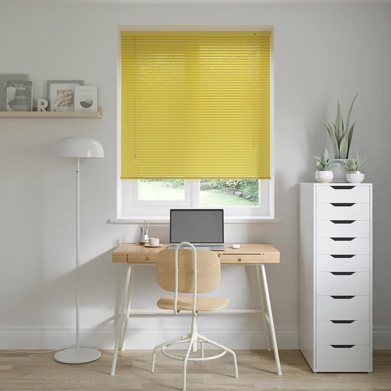 Luscious Lemon Yellow Venetian Blinds 25mm
