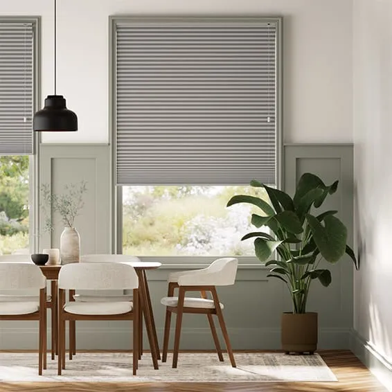 Double Duoshade Matte Grey Thermal Blind