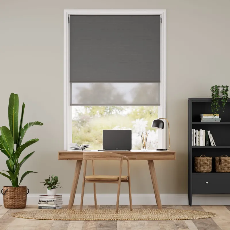 Equinox Classic Grey Double Roller Blind