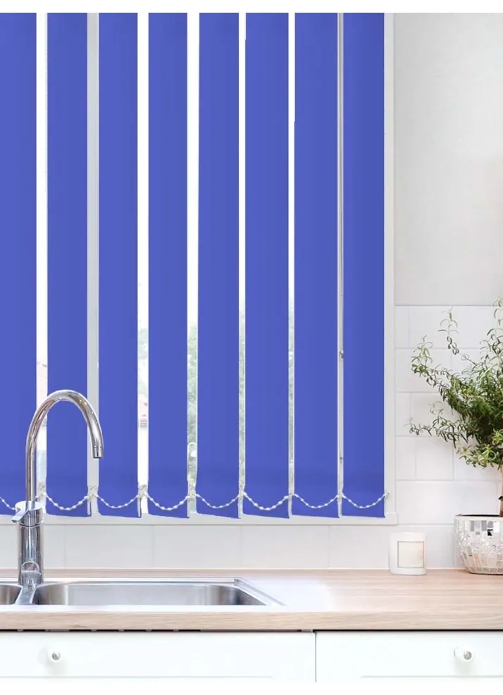 Imperial Blue Waterproof 89mm Vertical Blind