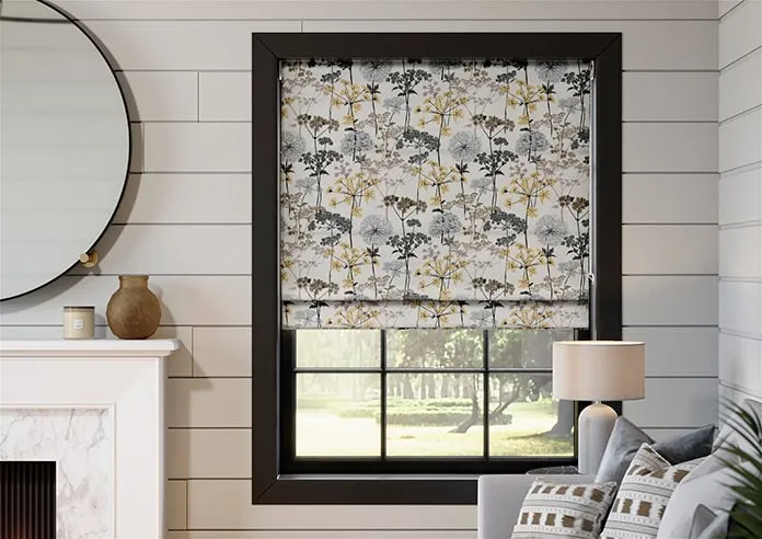 Hedgerow Charcoal - Roman Blind