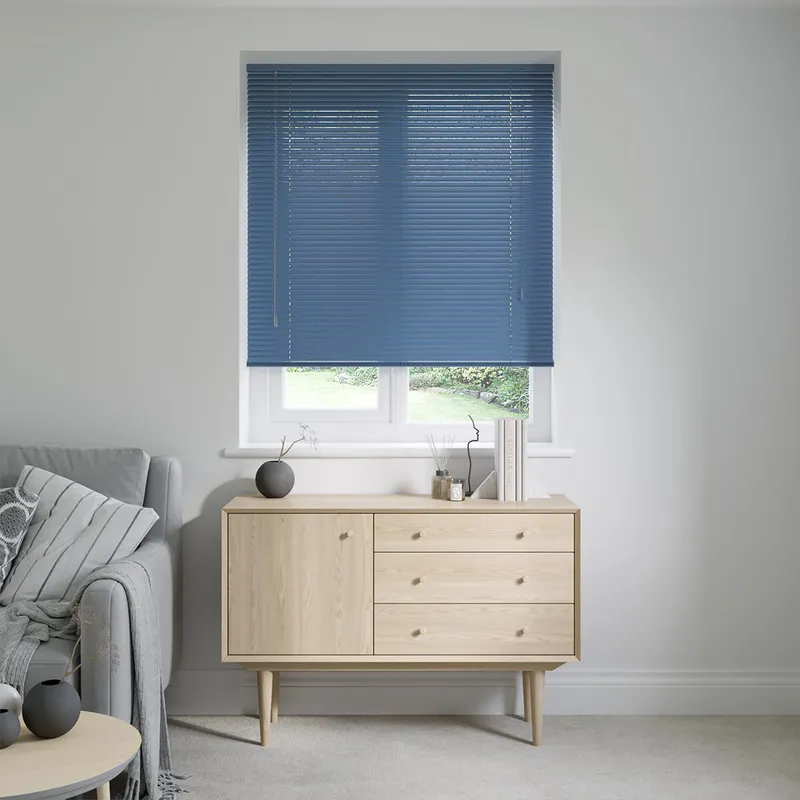 Blueberry Blue Venetian Blinds 25mm
