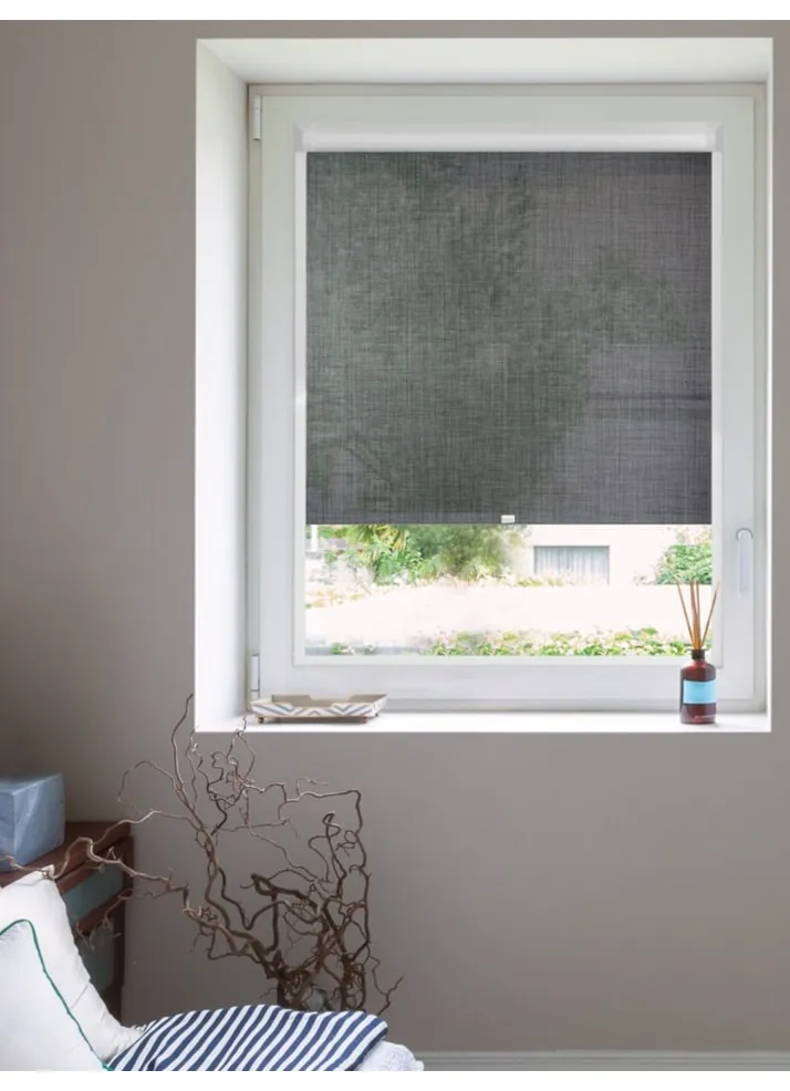 Charcoal Weave 5% Sunscreen Perfect Fit Roller Blind
