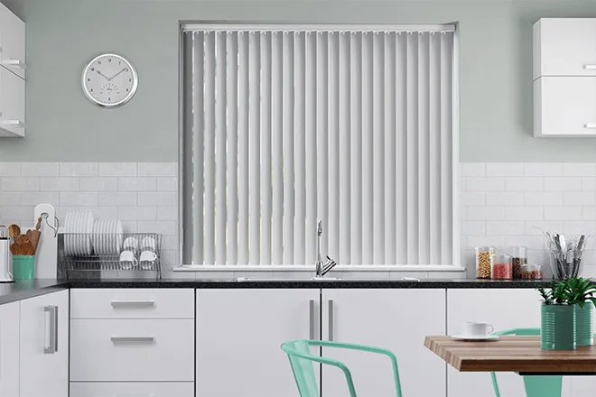 Cello Light Grey Matt Finish - Rigid Pvc Vertical Blind