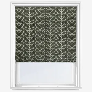 Orla Kiely Linear Stem Kelp Roman Blind