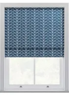 Orla Kiely Linear Stem Marine Roman Blinds
