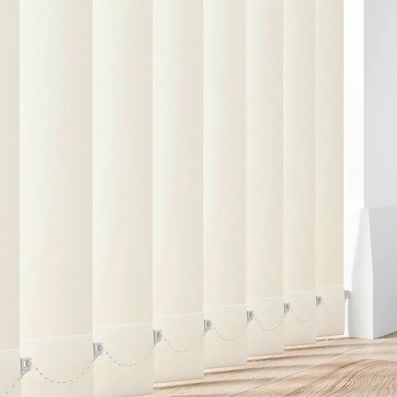 Aqualush Cream Pvc Vertical Blind