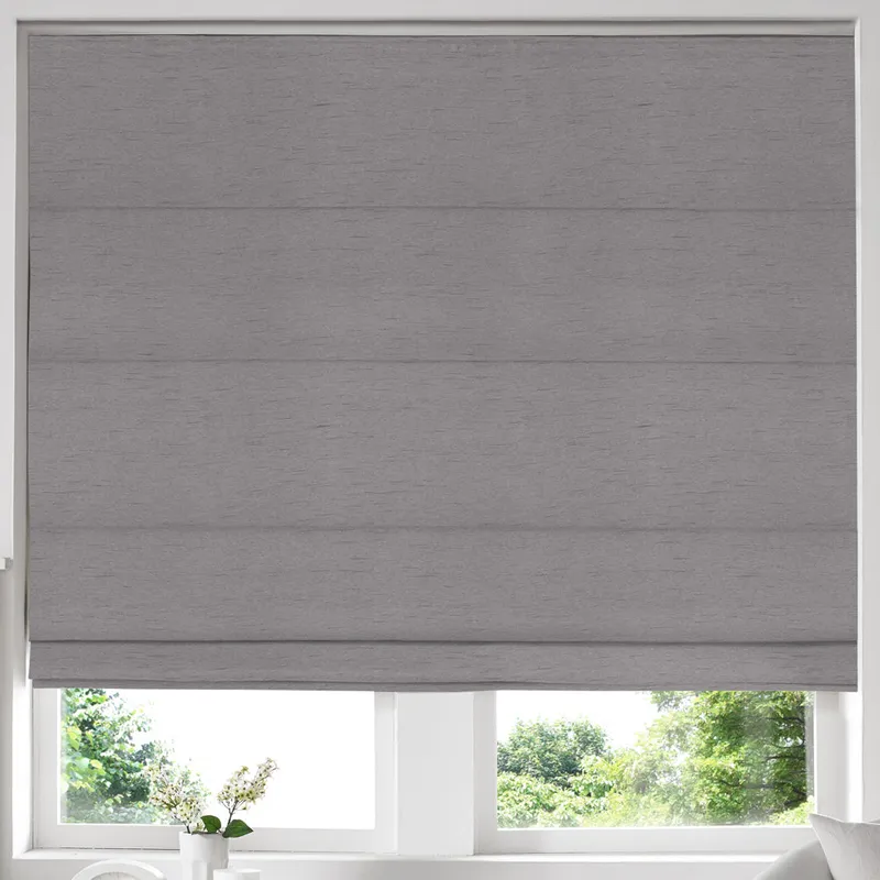 Iowa Silk Essence Made To Measure Roman Blind Platinum