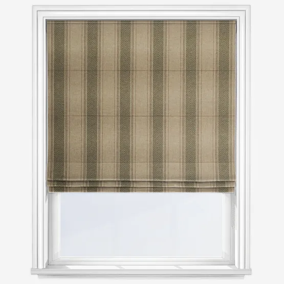 Moon Regency Natural Olive Roman Blind