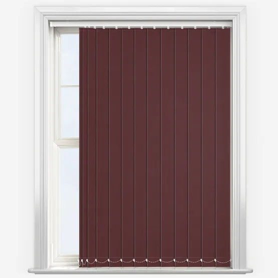 Elite Blackout Merlot Red Vertical Blind