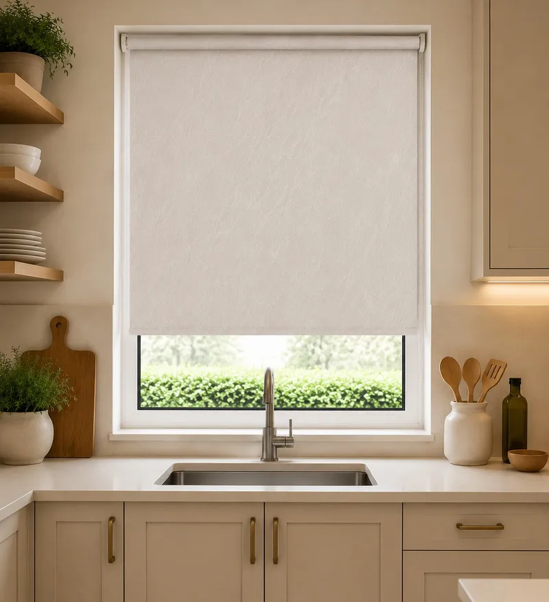Havana Pvc White Blackout Waterproof Roller Blind