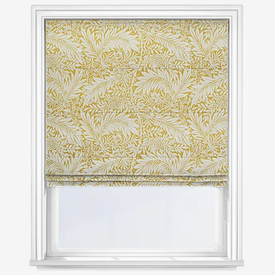 William Morris At Home Larkspur Woven Ochre Roman Blind