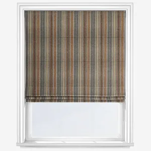 Moon Burleigh Denim Gold Roman Blind