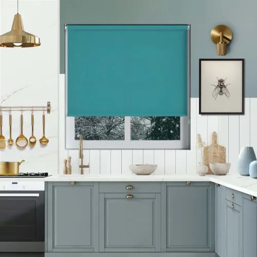 Luxe Teal Roller Blind