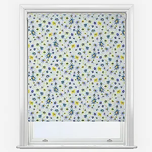 Sonova Studio Garden Violets Buttercup Yellow Roller Blind