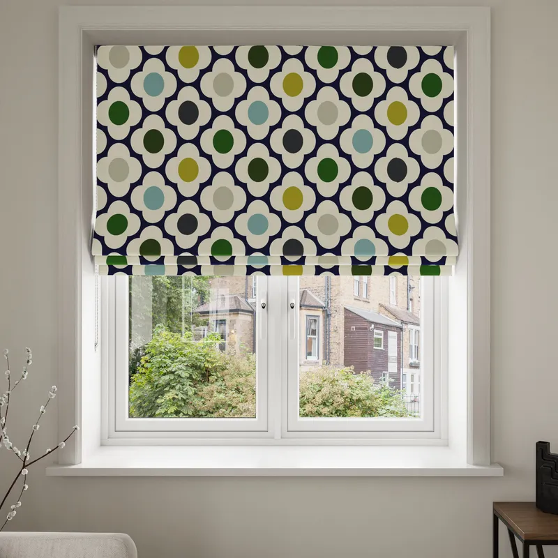 Orla Kiely Spot Flower Blue Multi Blinds Uk