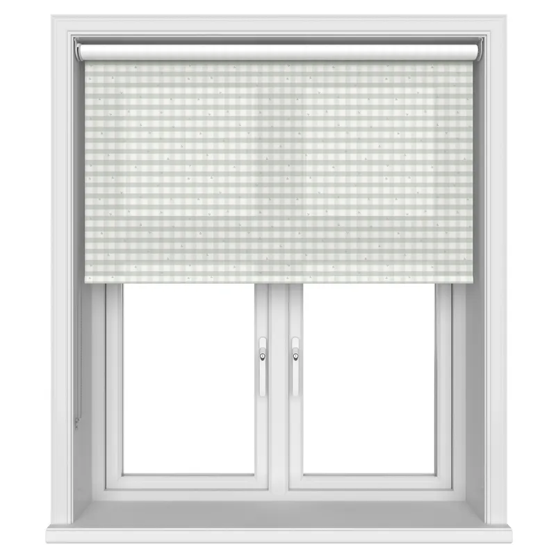 Laura Ashley Alphabet Gingham Sage Blinds Uk