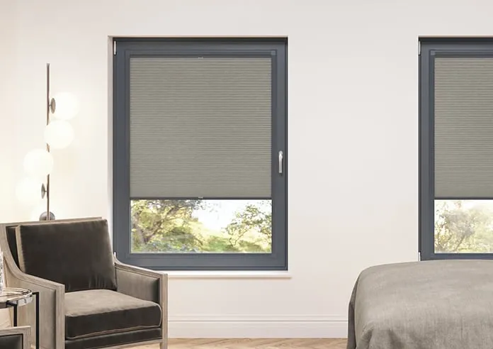 Wisps (Blackout) Oyster - Perfect Fit Blind