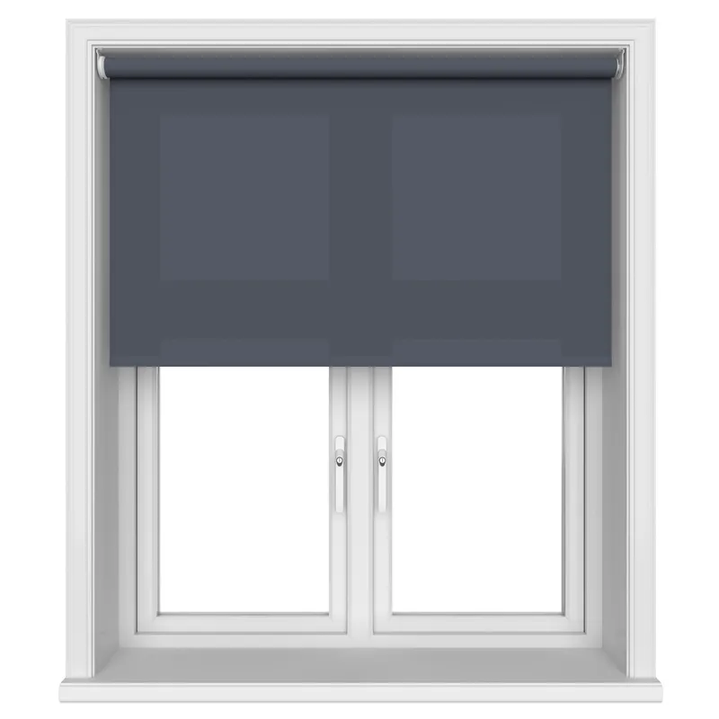 Chester Navy Blue Motorised Roller Blind
