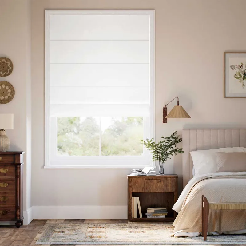 Camden Snow Roman Blind