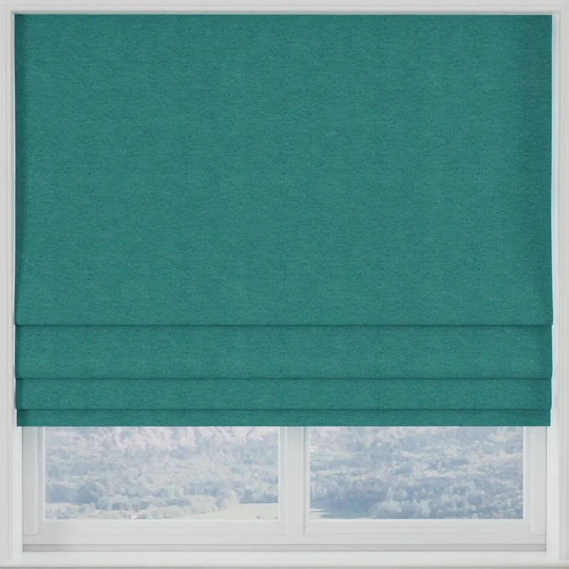 Kensington Made To Measure Roman Blind Peacock