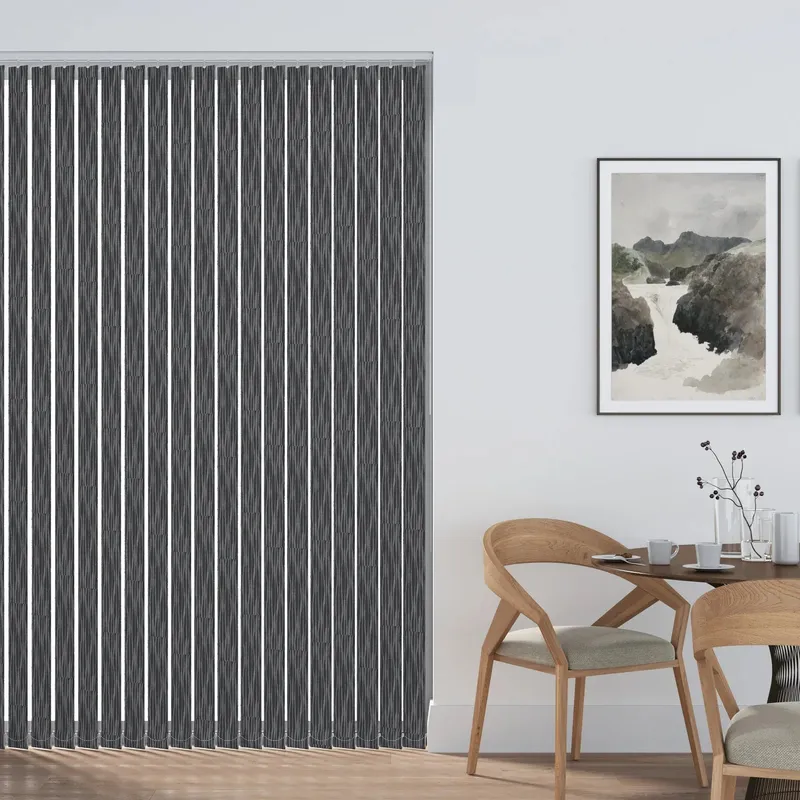 Symphony Black Out Black Vertical Blind
