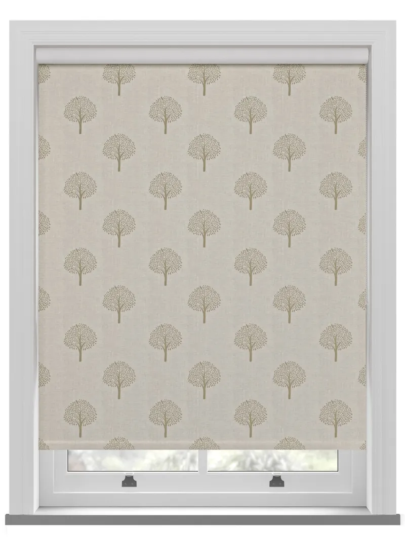 Emily Bond Yew Tree Linen Roller Blind