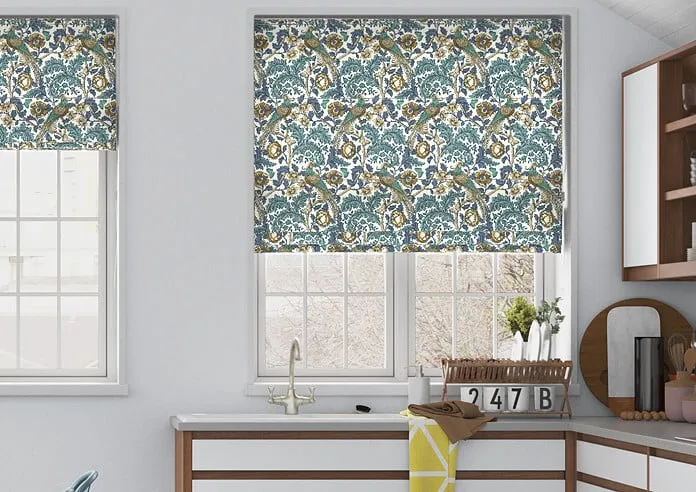 Oakmere Verdigris - Roman Blind
